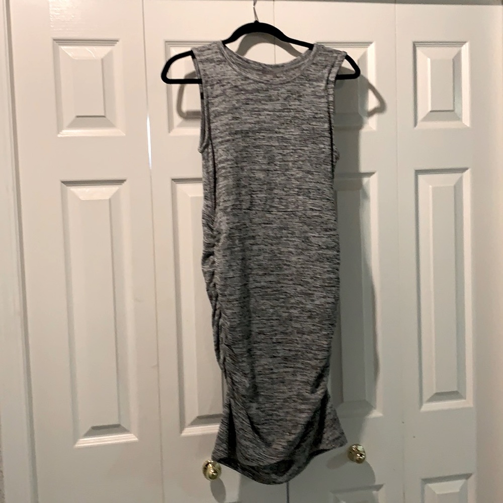 Joe Fresh short fitted sleeveless grey dress, size medium